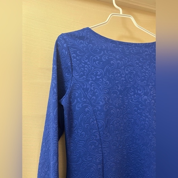 ⚫️ BOGO Jolie blue long sleeve flared embroidered style dress size medium - Picture 8 of 8